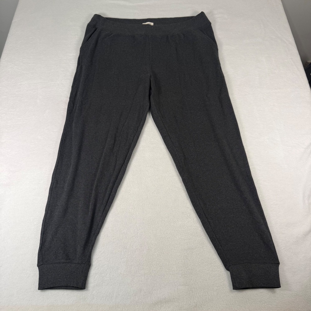 Pact Joggers Sweatpants Women Size XXL Gray Organic Cotton Casual Lounge Pockets